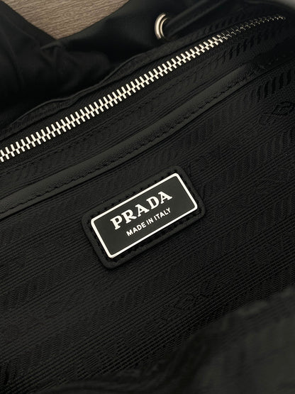 Prada 2026 Backpack 39cm Black Lambskin 351845