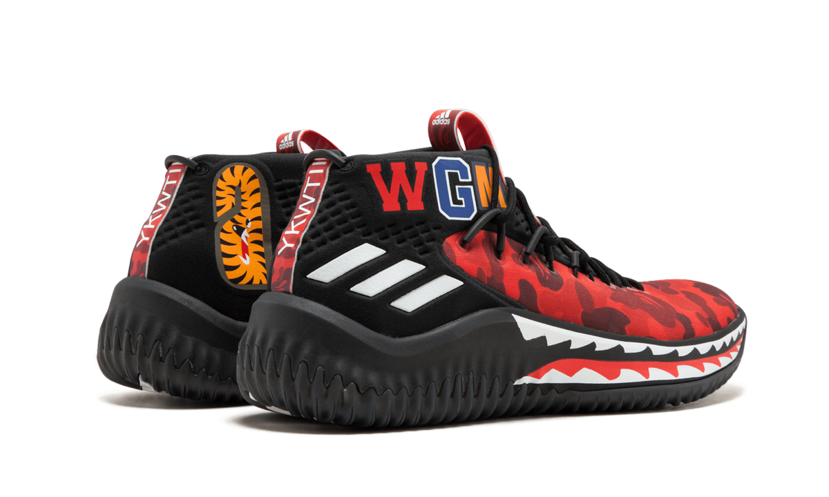 DAME4 Bape "Red Shark ABC Camo" AP9976