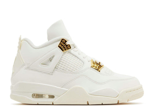 Wmns Air Jordan 4 Retro Metallic Gold Unfading Sneaker Sneakers - Retro Runner