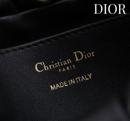 Dior 2026 Bow Bag 27cm Black Lambskin
