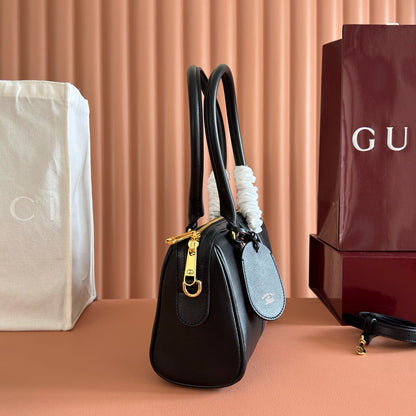 Gucci 2026 Borsetto Boston Bag 28cm Black Leather