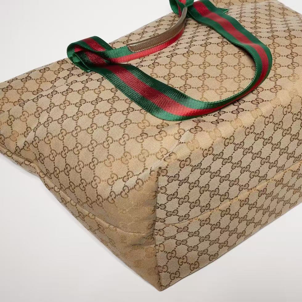 Gucci 2026 Tote Bag 36cm Sand Brown Canvas
