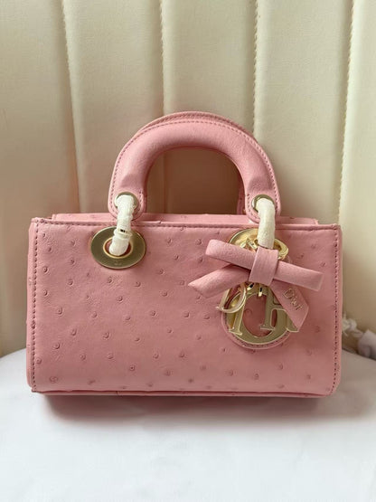 Dior 2026 Lady D-Joy Bag 19cm Ostrich Leather