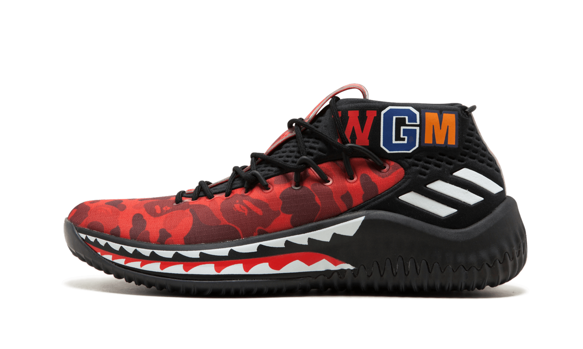 DAME4 Bape "Red Shark ABC Camo" AP9976