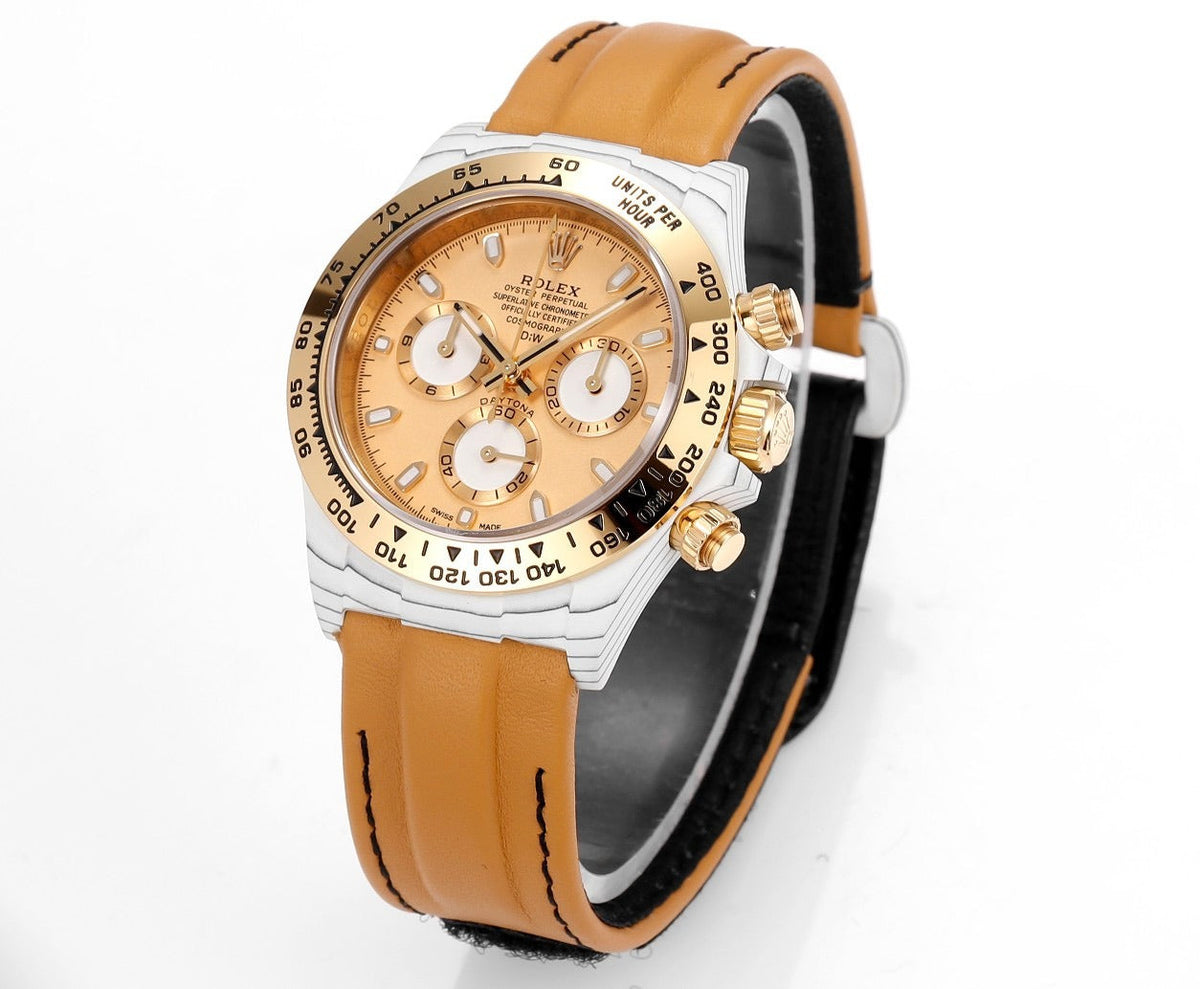 Daytona 40mm Demi DIW White Carbon Replica