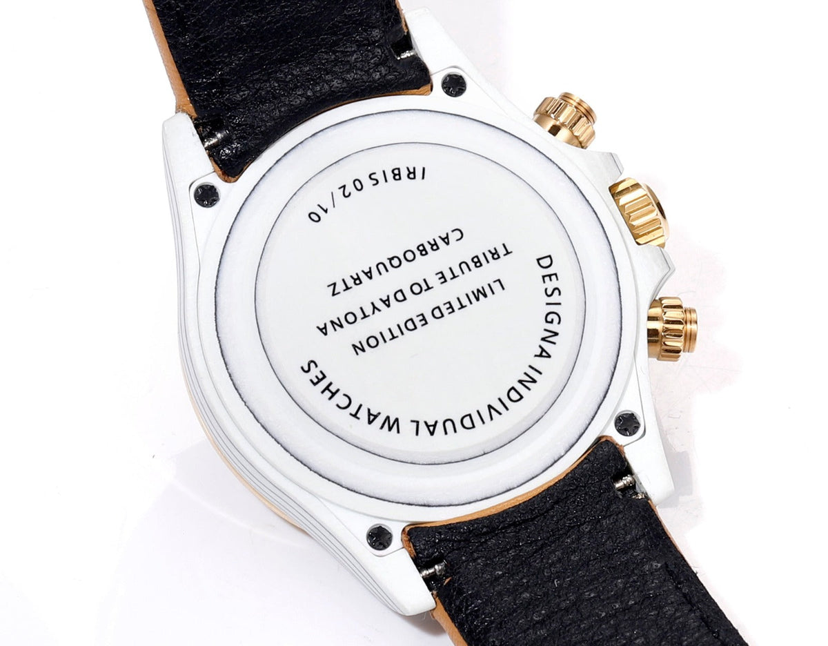 Daytona 40mm Demi DIW White Carbon Replica