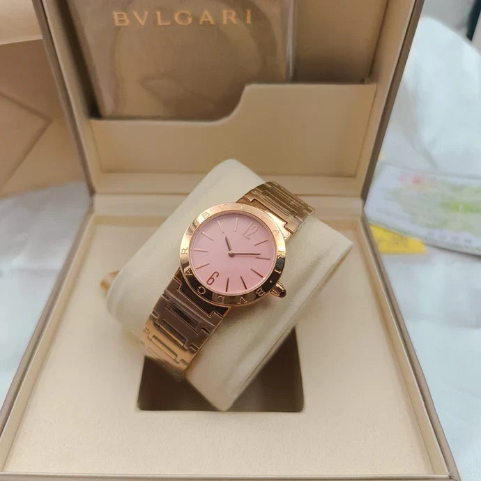BVLGARI 33mm Pink Gold Case