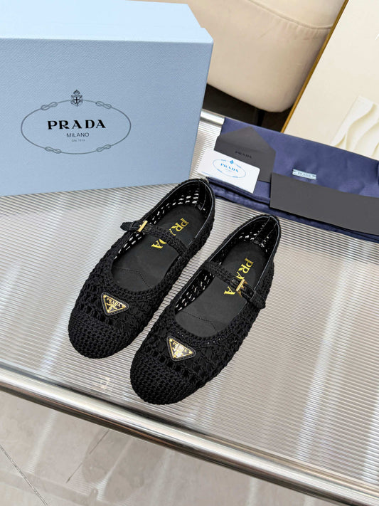 Prada 2026 Ballet Flat Wool 715518