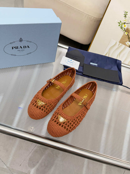 Prada 2026 Ballet Flat Wool 715518