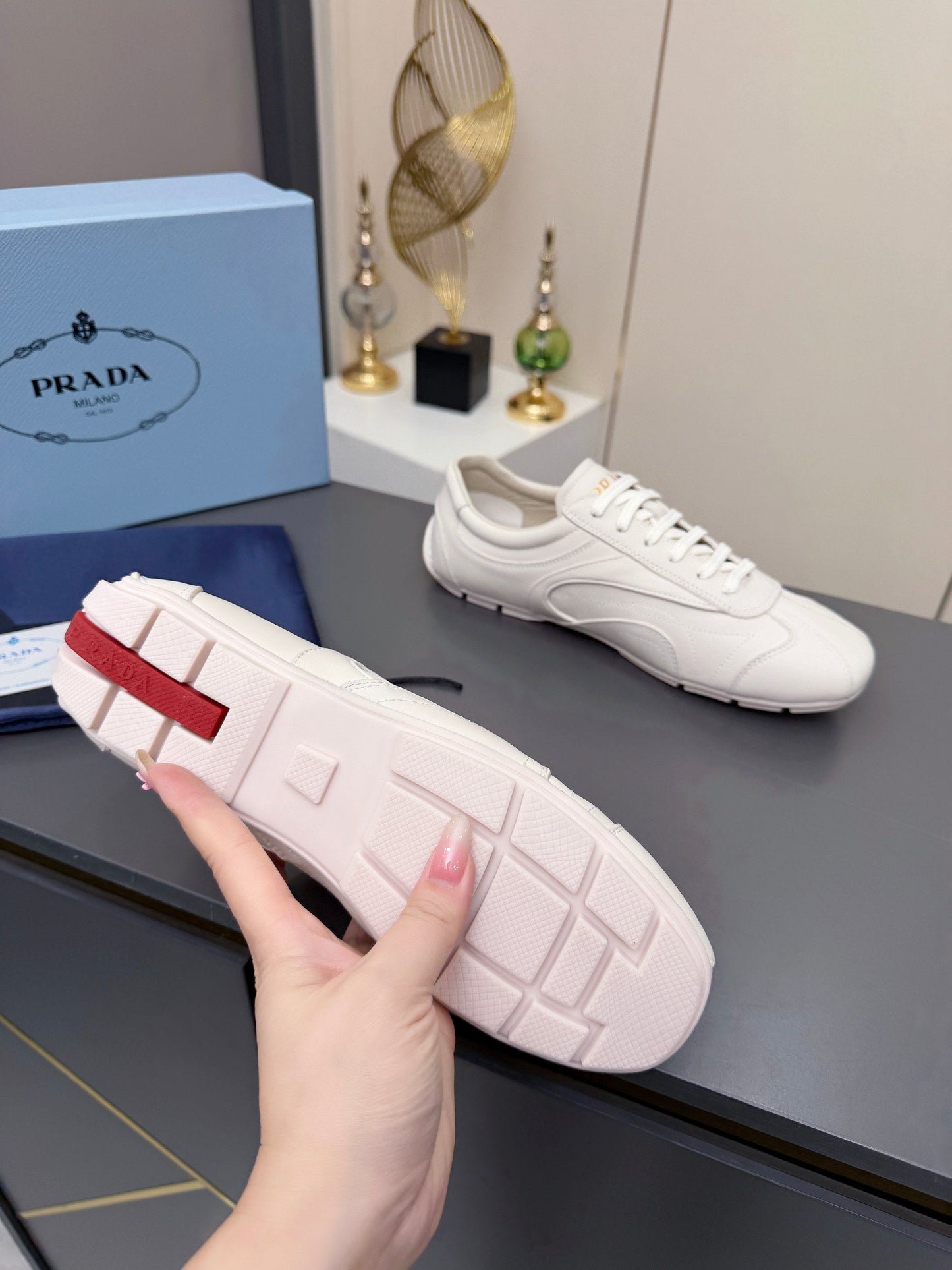 Prada 2026 Casual Sneakers Cowhide 732930