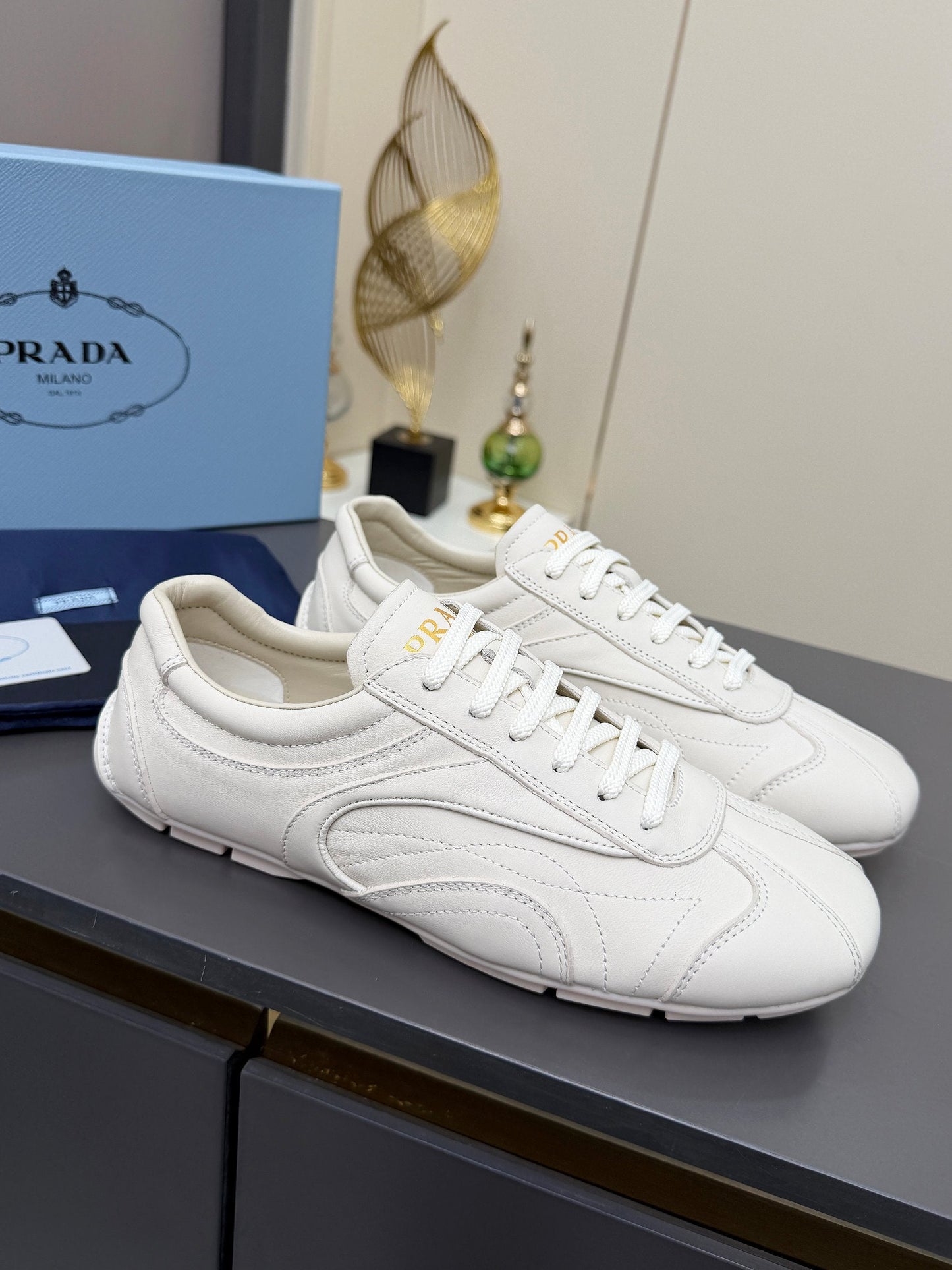 Prada 2026 Casual Sneakers Cowhide 732930