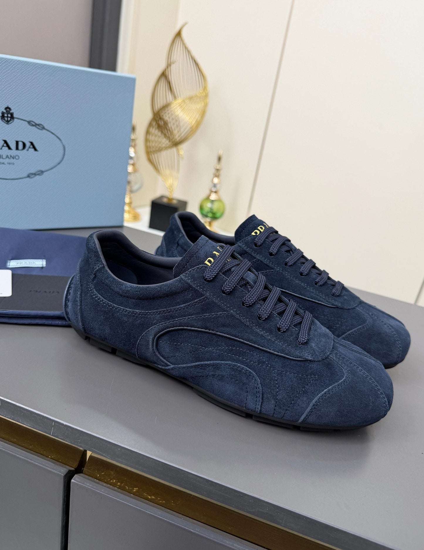 Prada 2026 Casual Sneakers Suede 732926