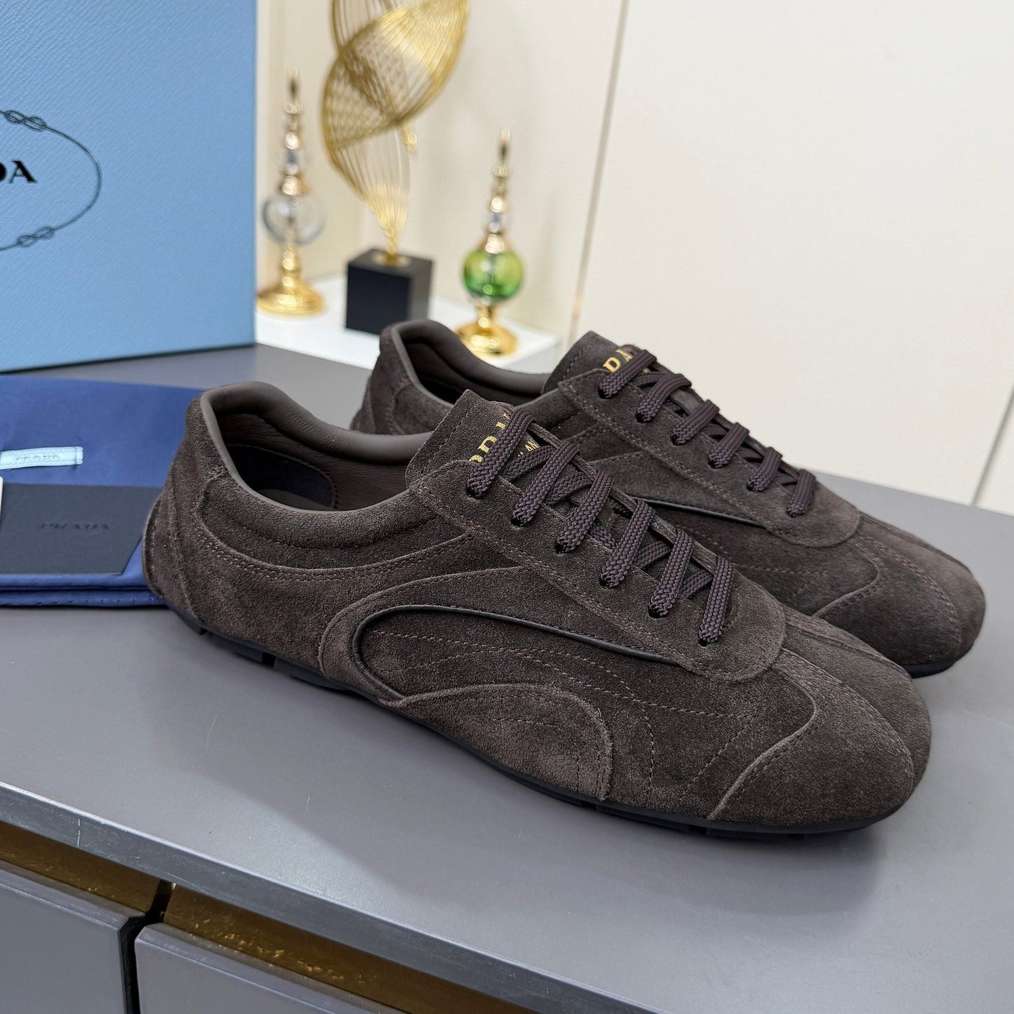 Prada 2026 Casual Sneakers Suede 732926