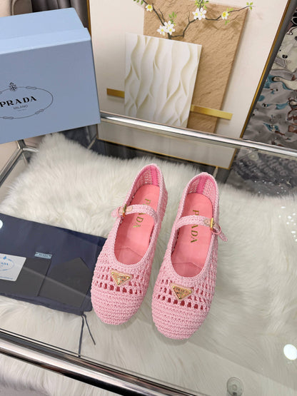 Prada 2026 Ballet Flat Wool 715518