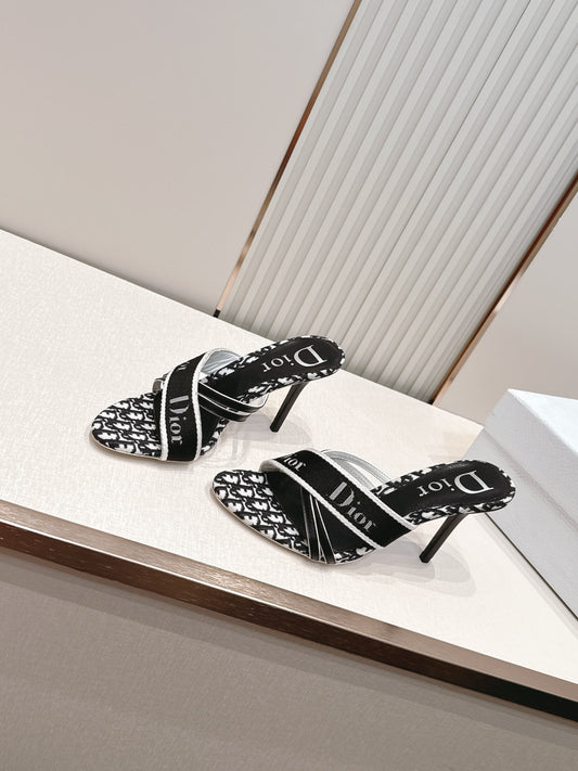 Dior 2026 Monogram Sandal 85mm Canvas Leather 844325