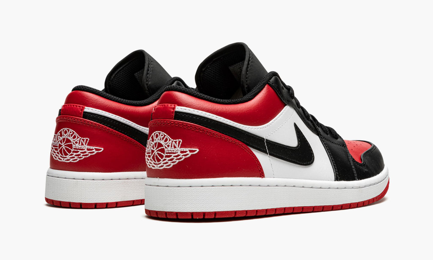 Air Jordan 1 Low Bred Toe Sneakers - Collector's Edition
