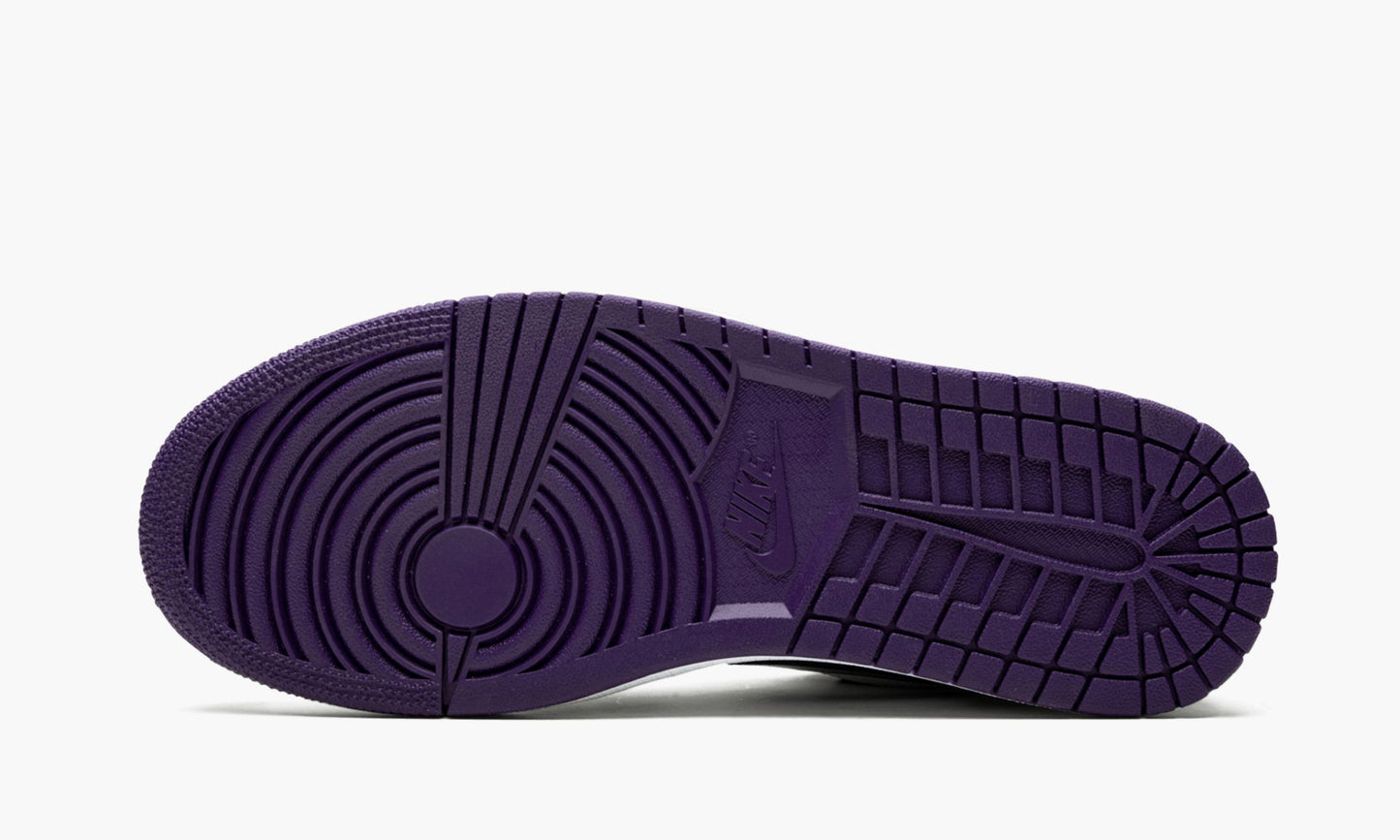Air Jordan 1 Low Court Purple Sneakers - Court Icon | Hype Sneaker