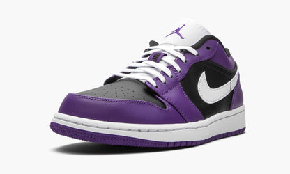 Air Jordan 1 Low Court Purple Sneakers - Court Icon | Hype Sneaker
