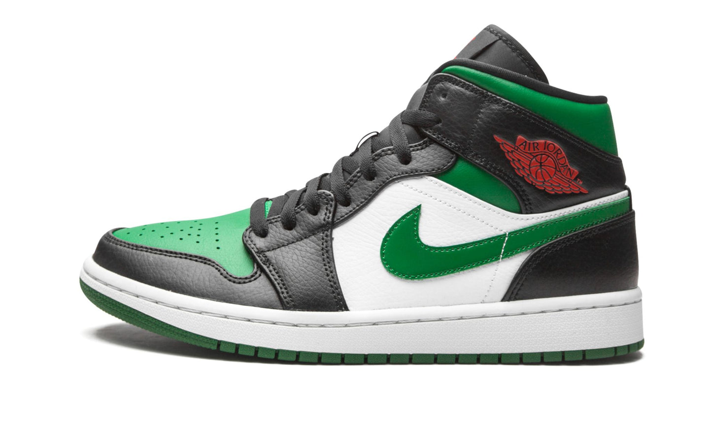 Air Jordan 1 Mid “Green Toe” Sneakers - Fresh Drop | On-Feet Fire