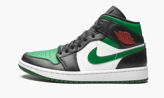Air Jordan 1 Mid Green Toe Sneakers - Cushioned Stride | Designer Kicks