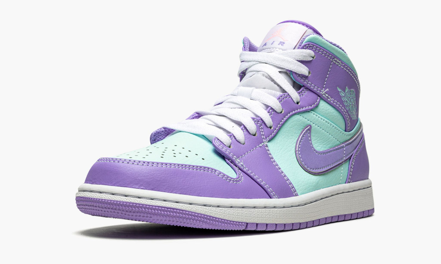 Air Jordan 1 Mid Purple Pulse / Glacier Blue Sneakers - Archive Edition