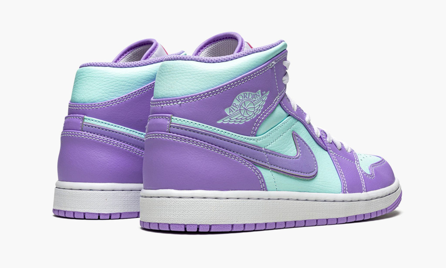 Air Jordan 1 Mid Purple Pulse / Glacier Blue Sneakers - Archive Edition