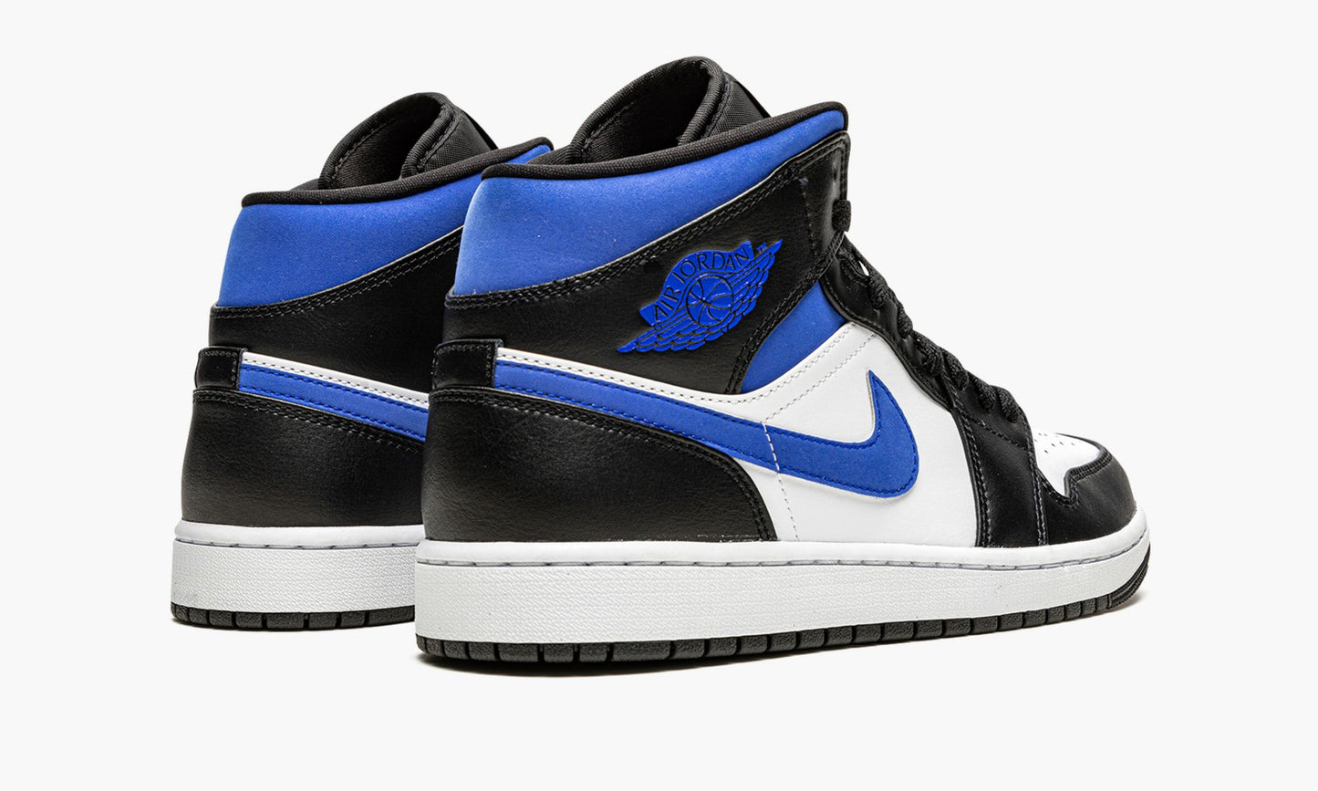 Air Jordan 1 Mid Racer Blue / Black / White Sneakers - Performance Runner