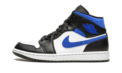 Air Jordan 1 Mid Racer Blue / Black / White Sneakers - Performance Runner