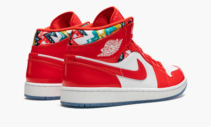 Air Jordan 1 MID SE Barcelona Sweater Sneakers - Vintage Inspired