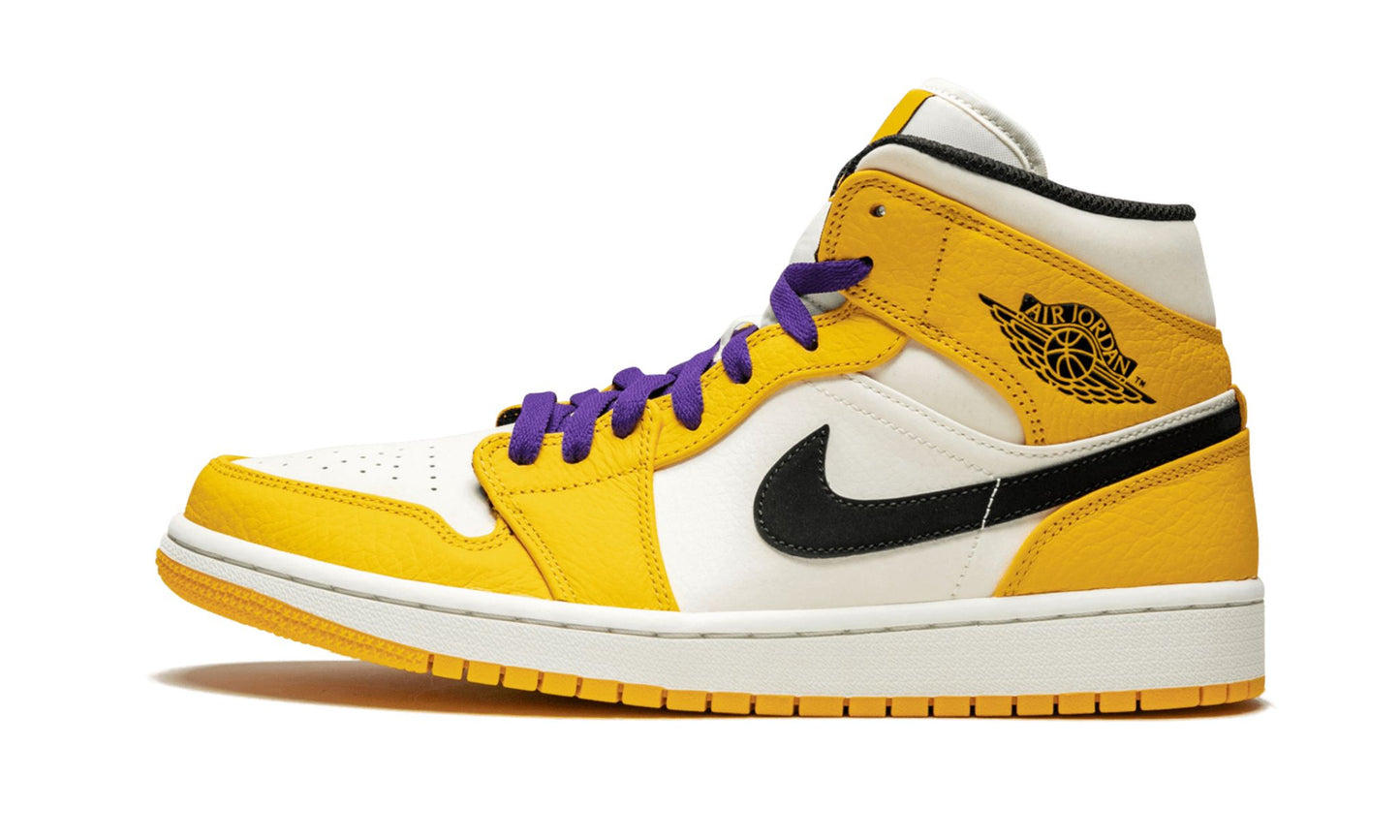Air Jordan 1 Mid SE Lakers Sneakers - Signature Series | Silhouette King