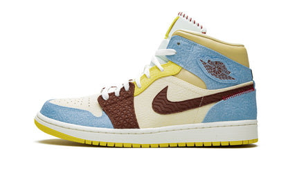 Air Jordan 1 Mid SE Maison Chateau Rouge Fearless Sneakers - Modern Classic