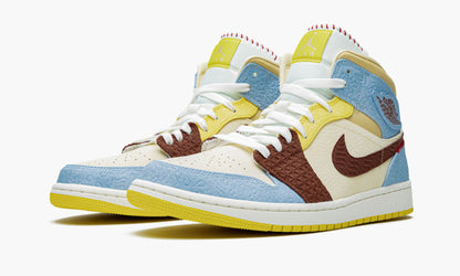 Air Jordan 1 Mid SE Maison Chateau Rouge Fearless Sneakers - Modern Classic