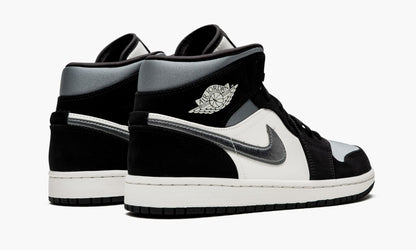 Air Jordan 1 Mid SE Satin Grey Sneakers - Vintage Inspired