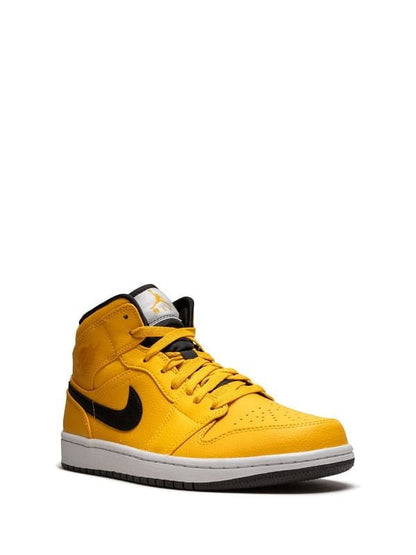 Air Jordan 1 Mid Taxi Yellow Sneakers - Streetwear Essential