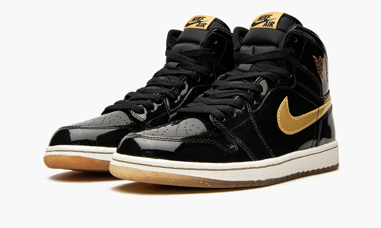 Air Jordan 1 Retro High OG “Black/Metallic Gold” Sneakers - Vintage Inspired