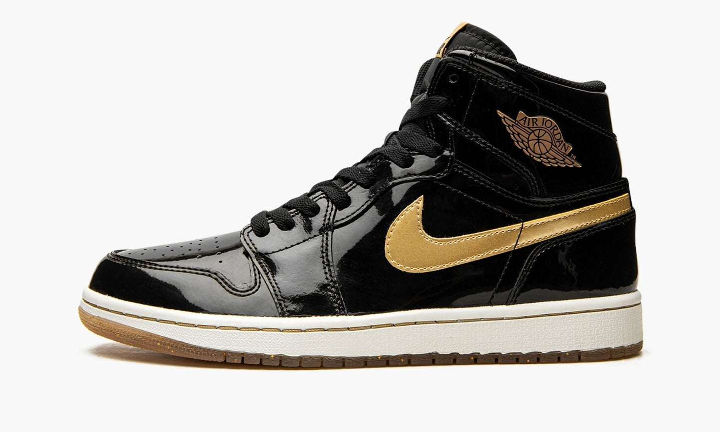 Air Jordan 1 Retro High OG “Black/Metallic Gold” Sneakers - Vintage Inspired