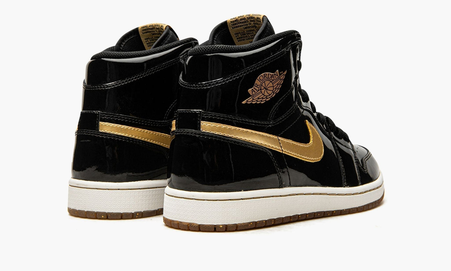 Air Jordan 1 Retro High OG “Black/Metallic Gold” Sneakers - Vintage Inspired