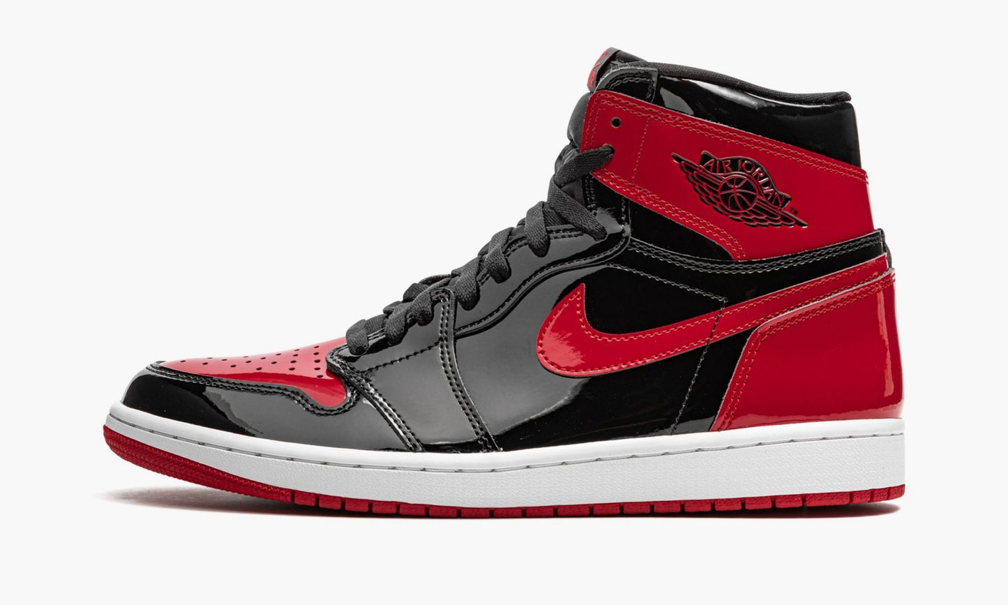 Air Jordan 1 Retro High OG Bred Patent Sneakers - Archive Edition