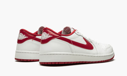 Air Jordan 1 Retro Low OG White / Varsity Red Sneakers - Collector's Edition