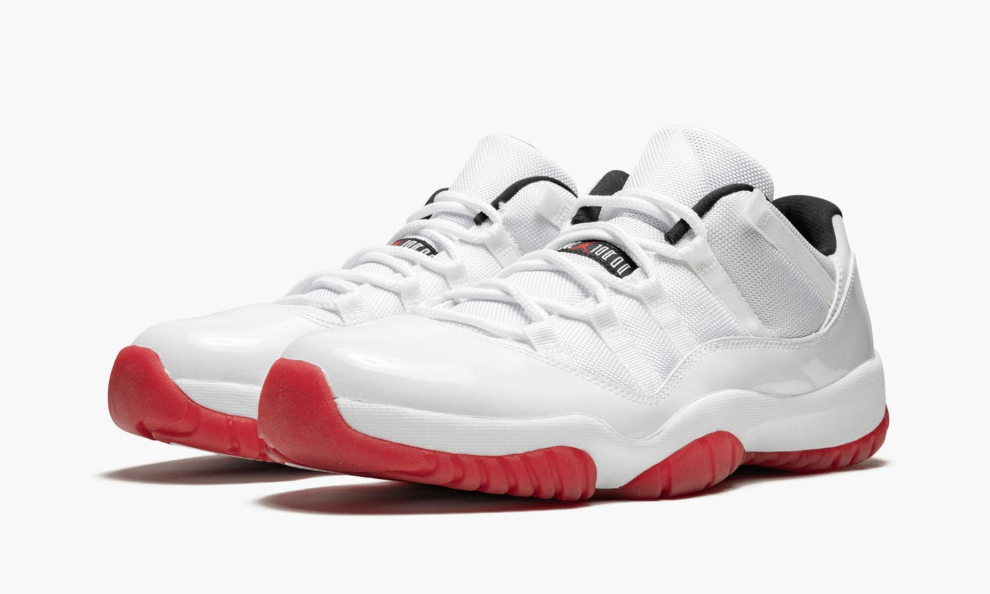 Air Jordan 11 Retro Low “White/Varsity Red” Sneakers - Streetwear Essential