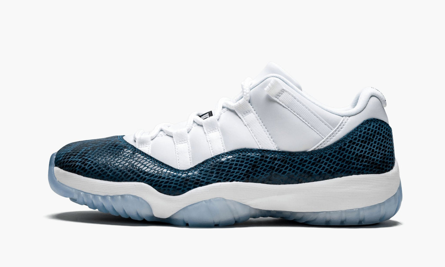 Air Jordan 11 Retro Low LE Blue Snakeskin Sneakers - Archive Edition