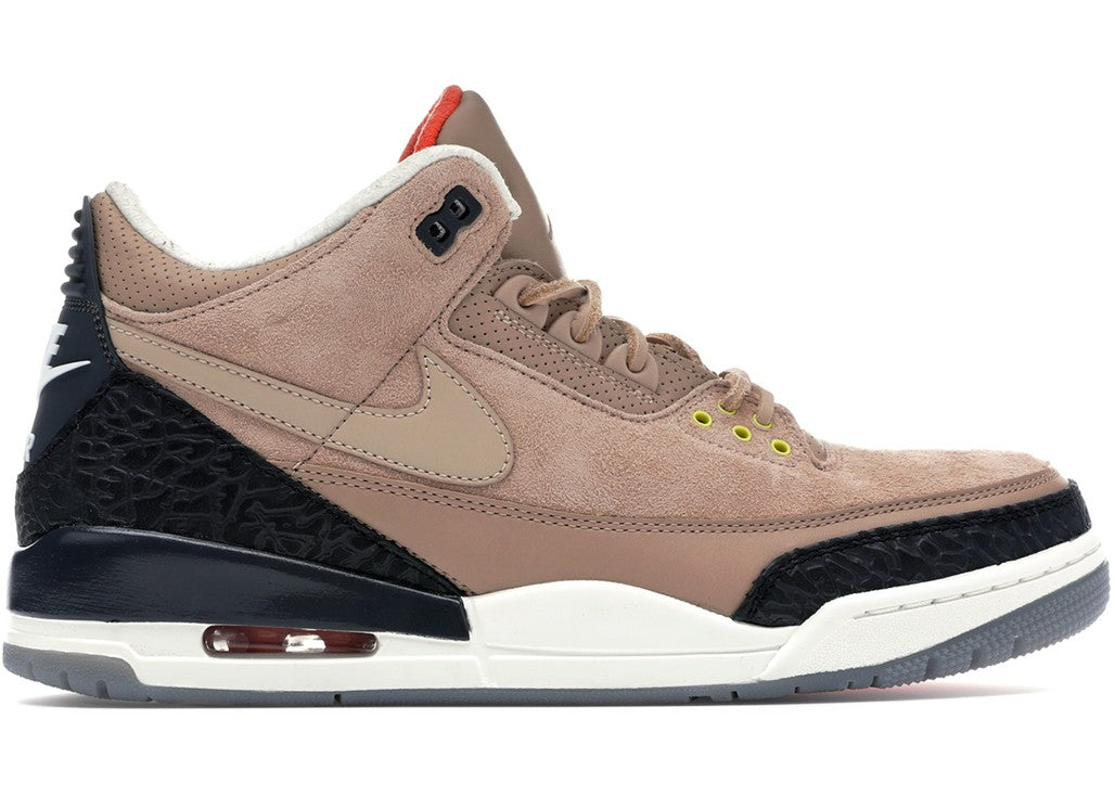 Air Jordan 3 JTH Bio Beige Suede Sneakers - Basketball Legend