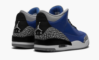Air Jordan 3 Retro Blue Cement Sneakers - Cushioned Stride