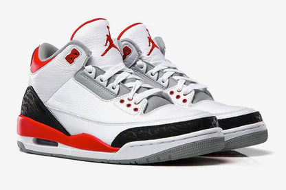 Air Jordan 3 Retro Fire Red Sneakers - Vintage Inspired