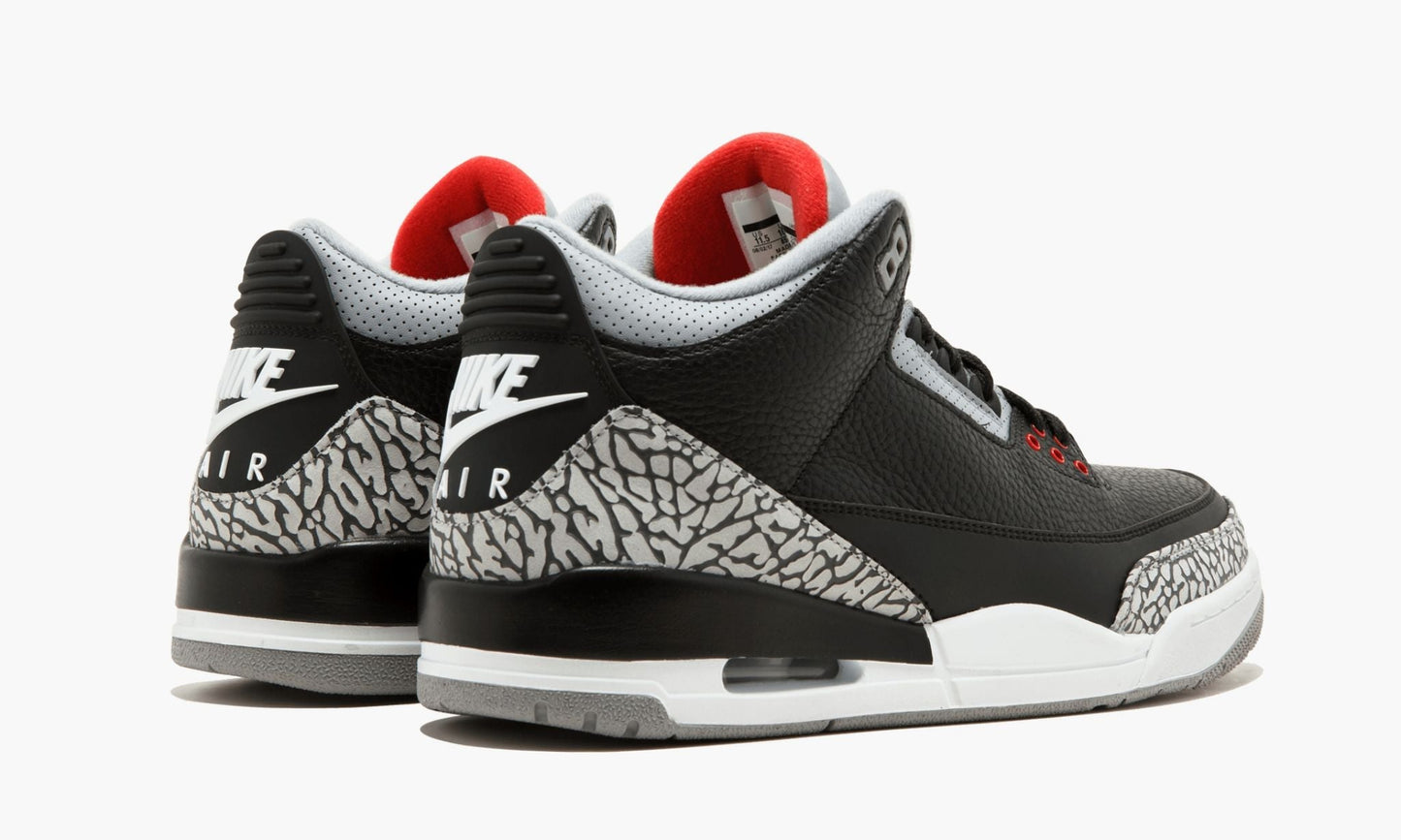 Air Jordan 3 Retro OG Black/Cement Sneakers - All-Day Comfort