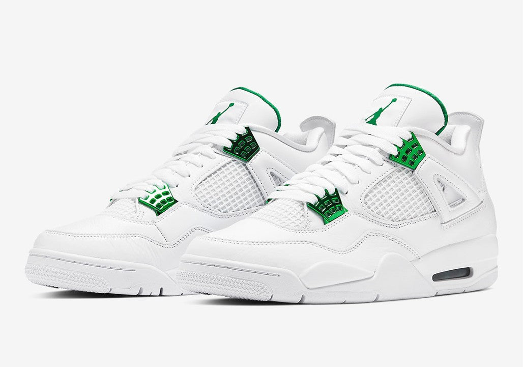 Air Jordan 4 Retro Metallic Green Sneakers - Authentic | Standout Style