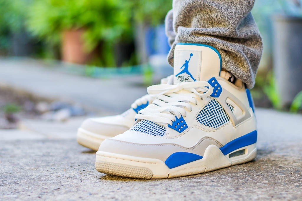 Air Jordan 4 Retro Military Blue 2012 Sneakers - Premium Sneaker