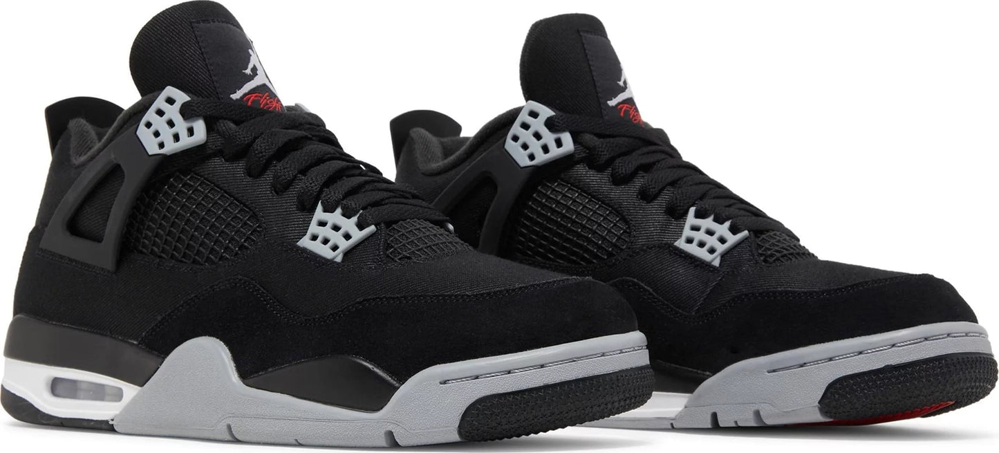 Air Jordan 4 Retro SE Black Canvas Sneakers - Prime Pick