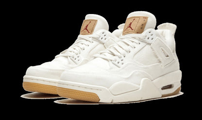 Air Jordan 4 Retro White Denim x Levis Sneakers - Authentic