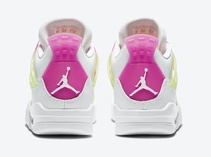 Air Jordan 4 Retro White Lemon Pink GS Sneakers - Game Changer